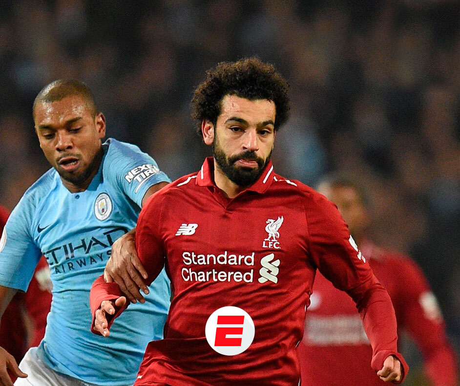Imagem de uma partida de futebol e o logo da ESPN