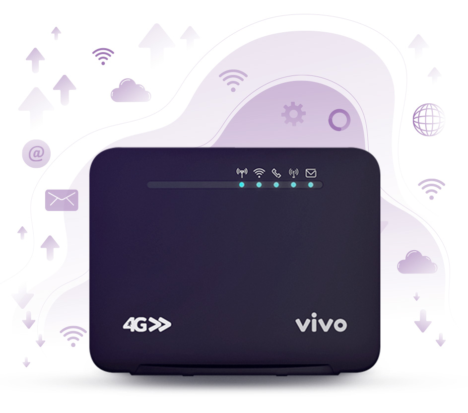 Foto do roteador portátil Vivo Box.