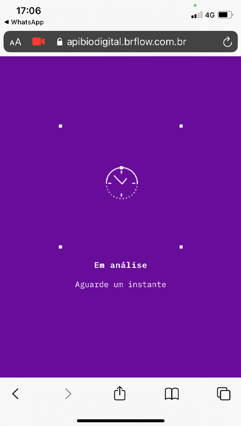Printscreen da tela do BrSafe