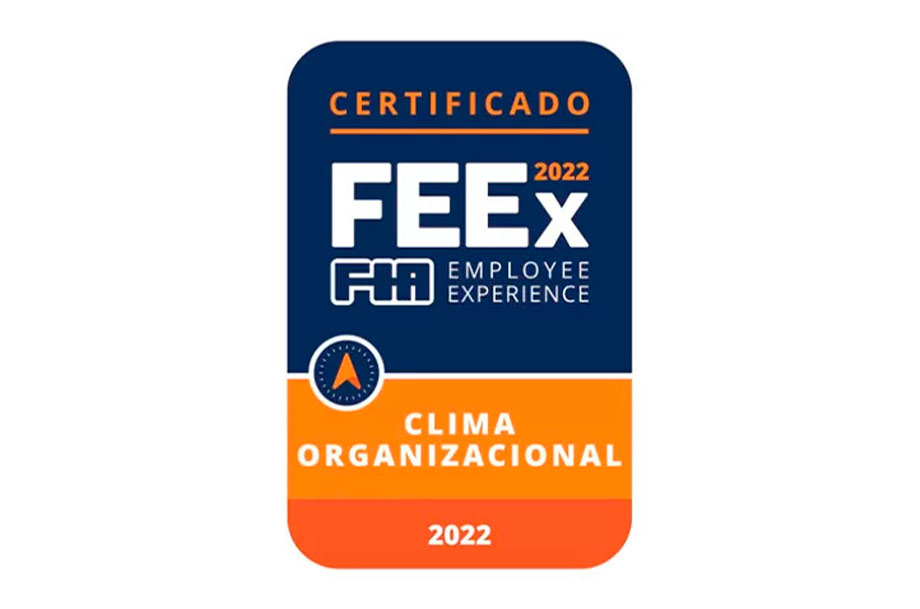 Logo do prêmio FIA Employee Experience 2023.
