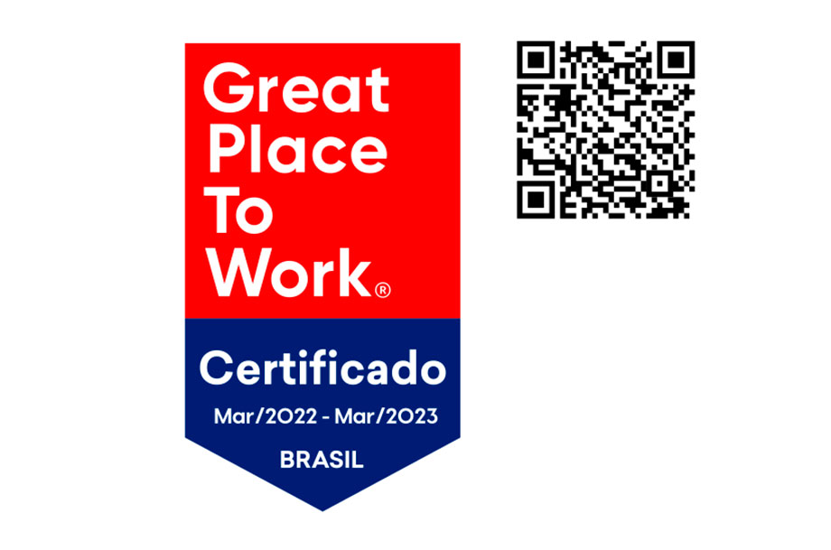 logo do prêmio Great Place to Work 2022.