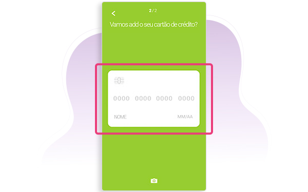 Tela de pagamento do app Vivo Easy, na qual você deve preencher os dados do cartão de crédito.