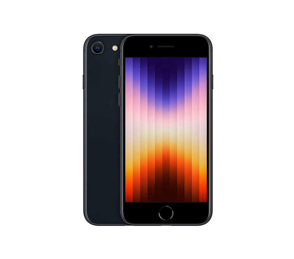 Imagem do smartphone Iphone SE na cor preta.