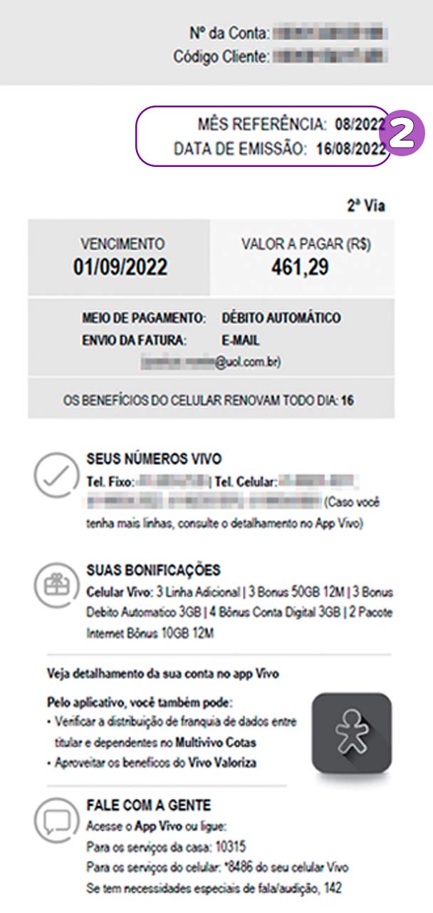 Mês referente ao valor de uso de produtos