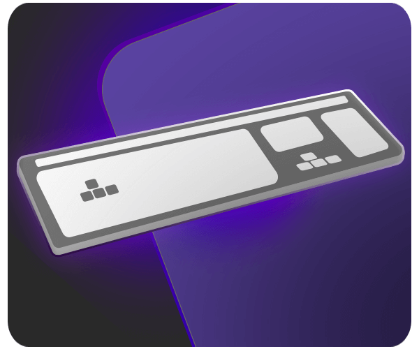 Ilustração de um teclado.