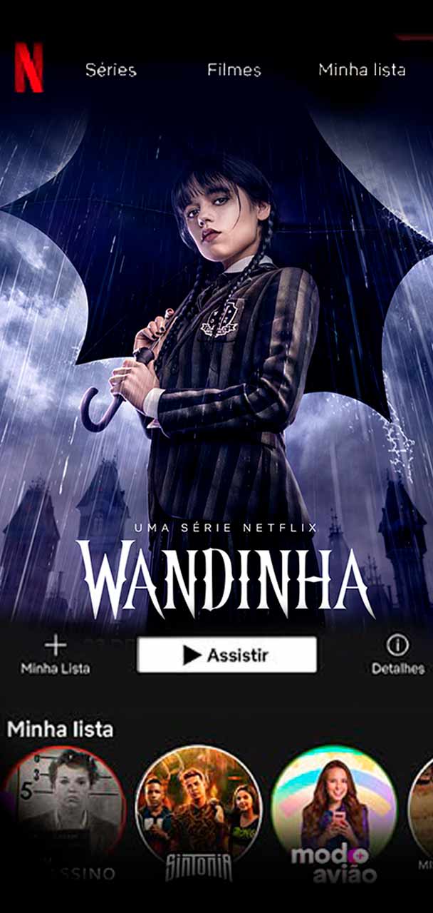 Captura de tela inicial da Netflix.