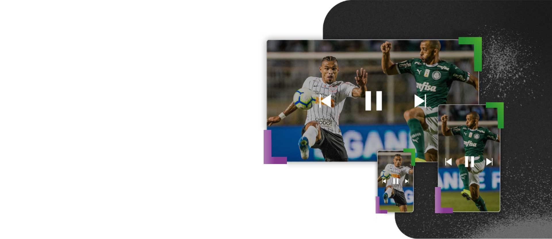 Imagem de dois jogadores de futebol em campo.