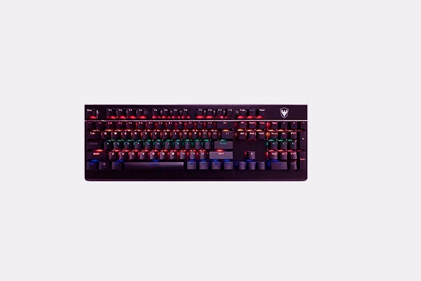 Imagem de um teclado gamer