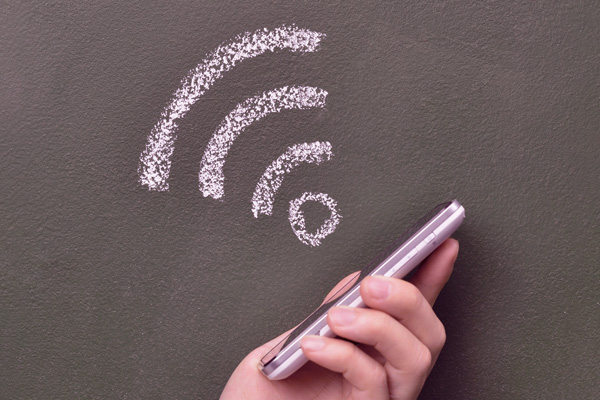 Imagem de celular usando wifi