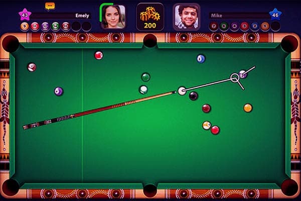 Cena do jogo para celular 8 Ball Pool