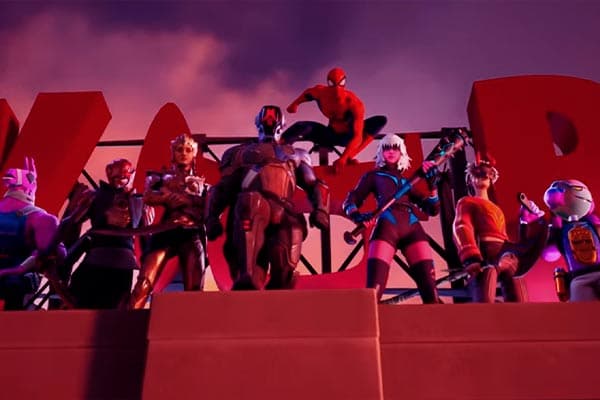 Cena do jogo para celular Fortnite
