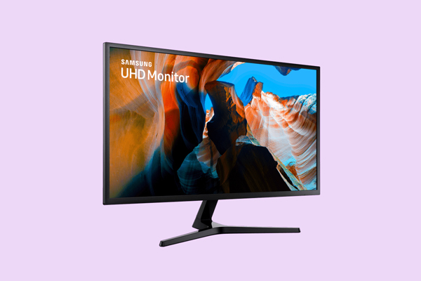 Imagem de um monitor Samsung 4K.