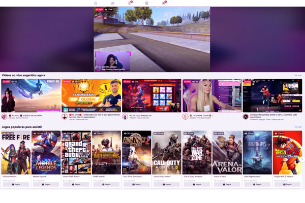 Imagem de streaming
