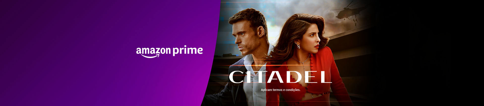 Imagem promocional da série "Citadel", do Prime Video.