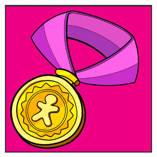 Ilustração de uma medalha
