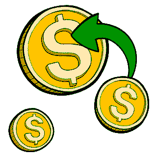 Ilustração de algumas moedas