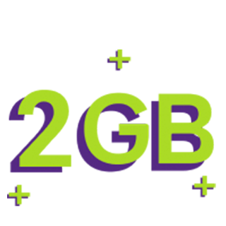 Lê-se: "2GB"