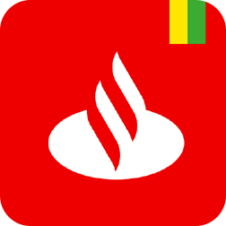 Logo do banco Santander.