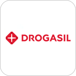 Logo da farmácia Drogasil.
