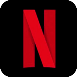 Logo da marca Netflix.